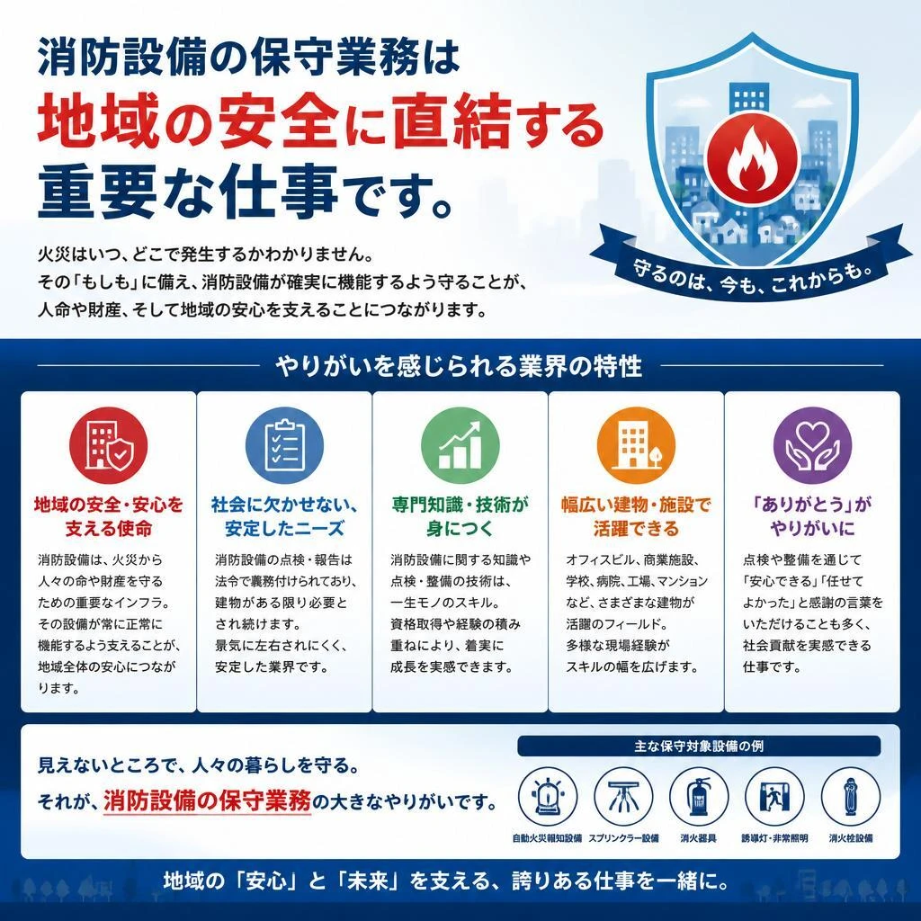 2. 消防設備業界の魅力とは？