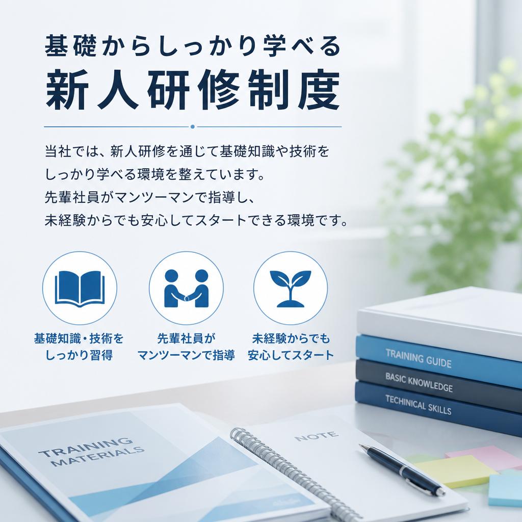 2. 充実した研修制度で安心デビュー
