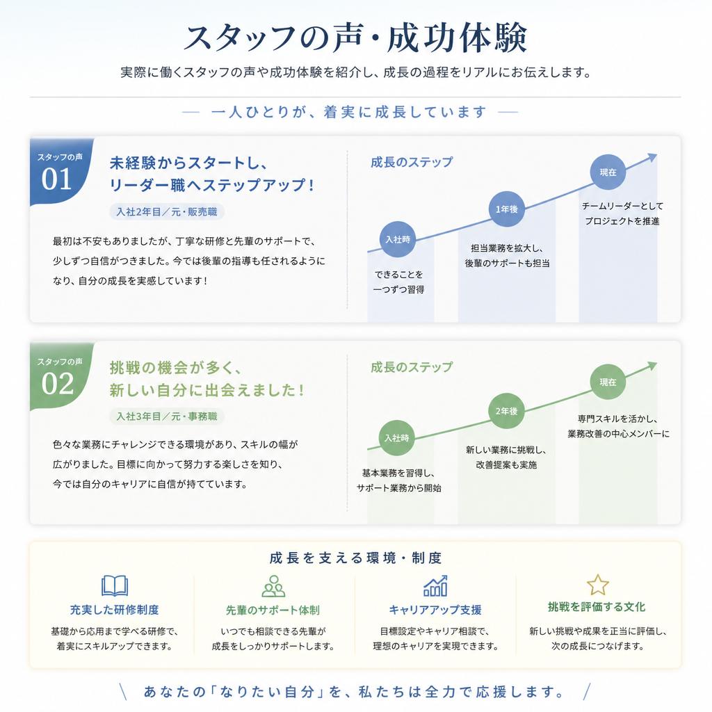 5. 先輩スタッフの成功事例