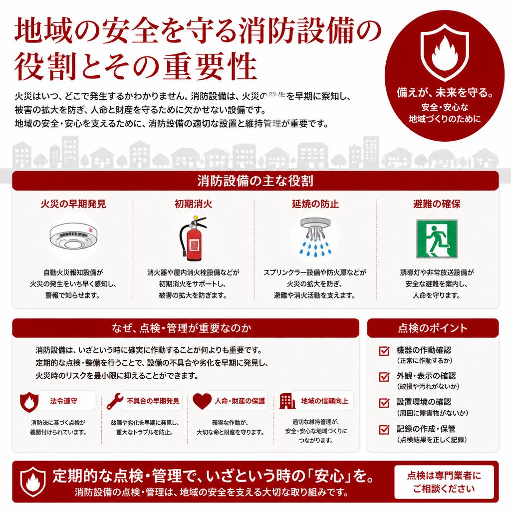 消防設備の重要性と地域貢献